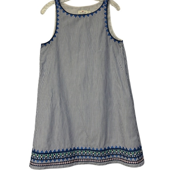 Vineyard Vines cotton Blue and White Striped Sleeveless Dress - Picture 5 of 9